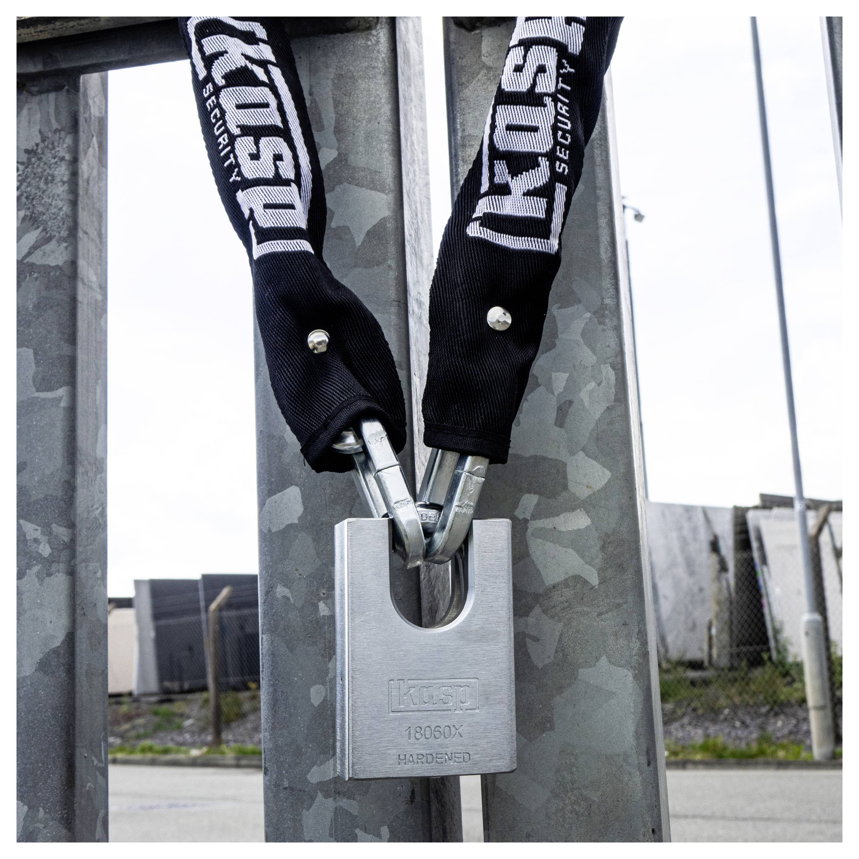 Kasp Kettenschloss Schwarz/Weiß