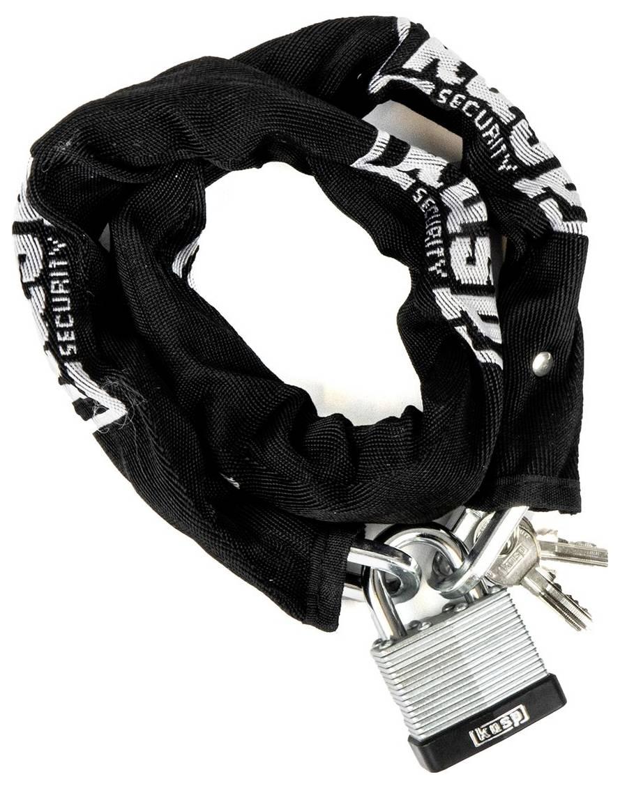 Kasp Kettenschloss Schwarz/Weiß