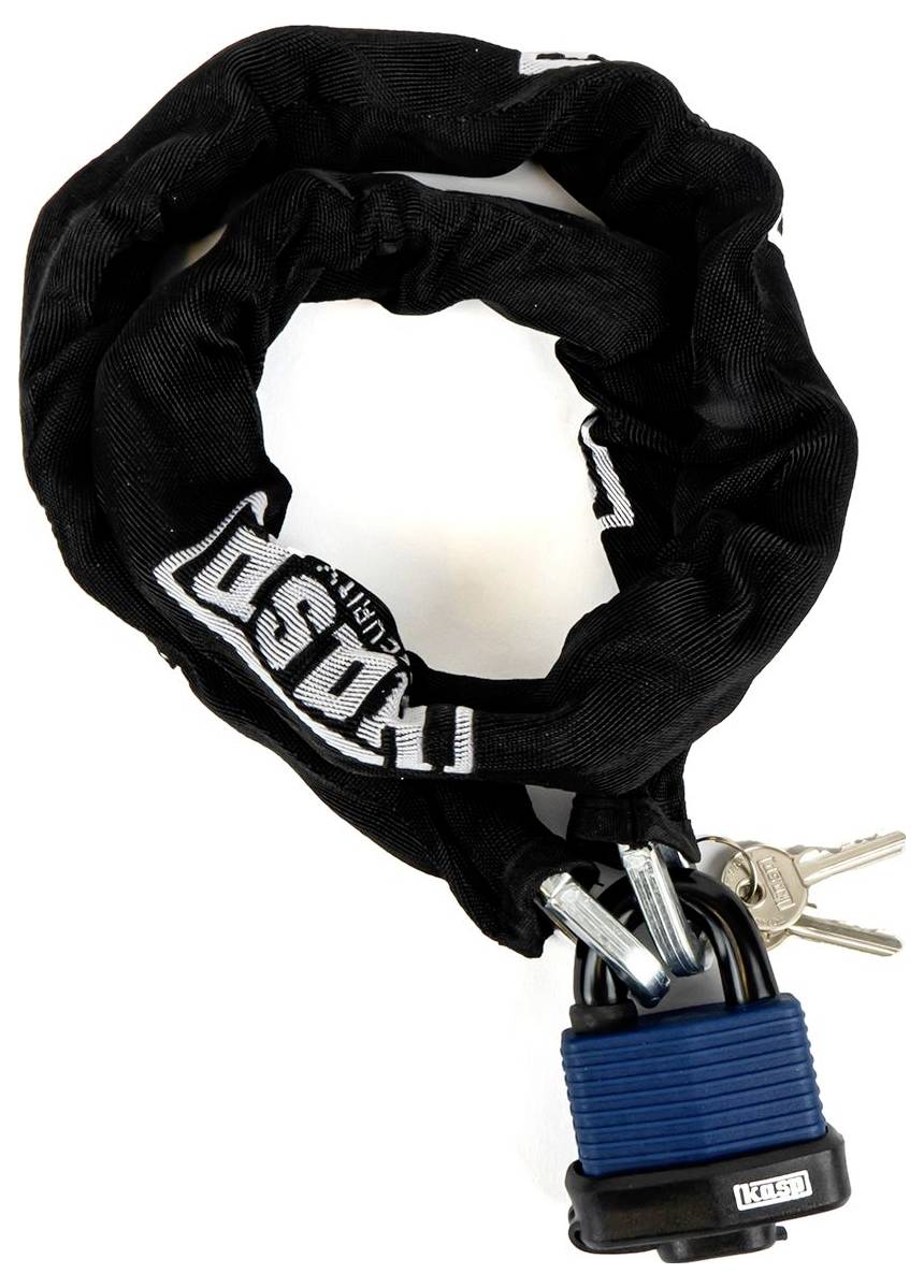 Kasp Kettenschloss Schwarz/Weiß