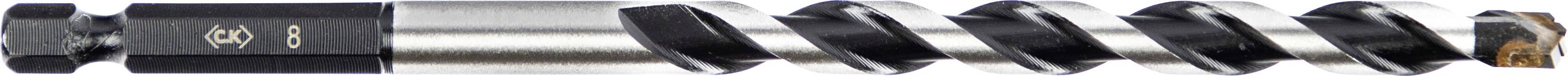 Ein Nahaufnahmefoto eines Metallbohrers mit einer spiralförmigen Schneidoberfläche, entwickelt zur Verwendung in Bohrmaschinen zum Bohren von Löchern in verschiedenen Materialien.