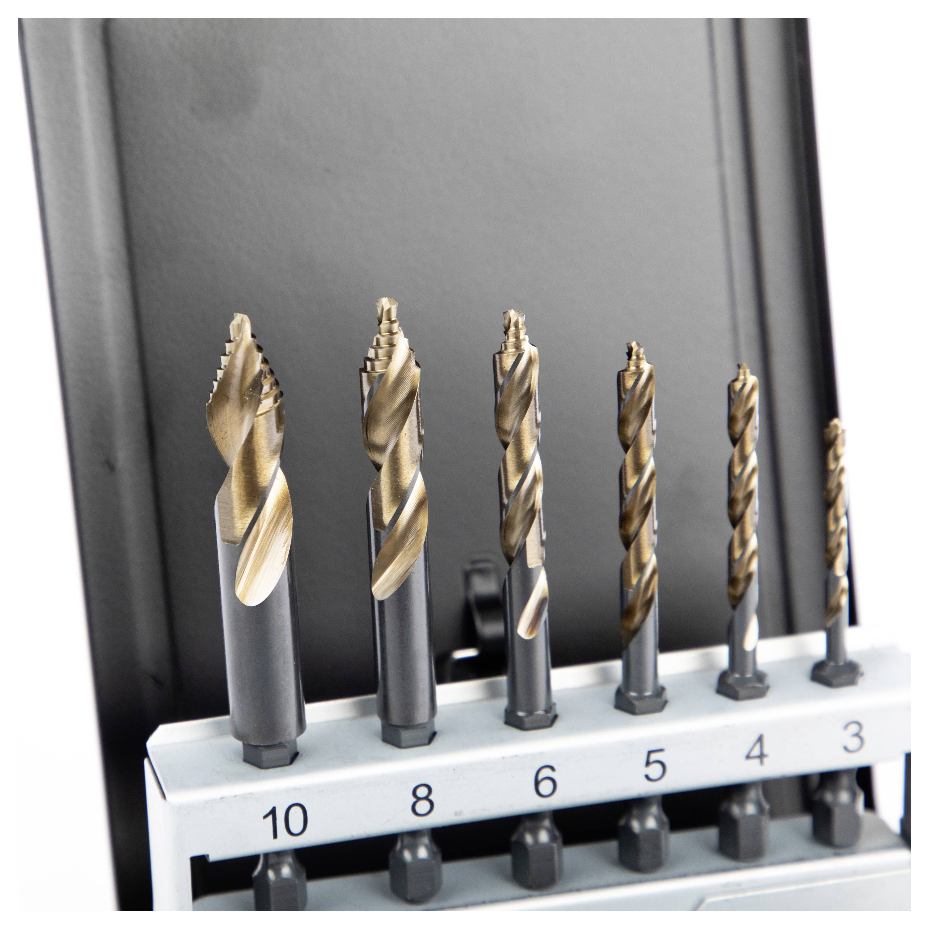 C.K T3200 01 Mehrzweckbohrer-Set 3 mm, 4 mm, 5 mm, 6 mm, 8 mm, 10mm 1St.