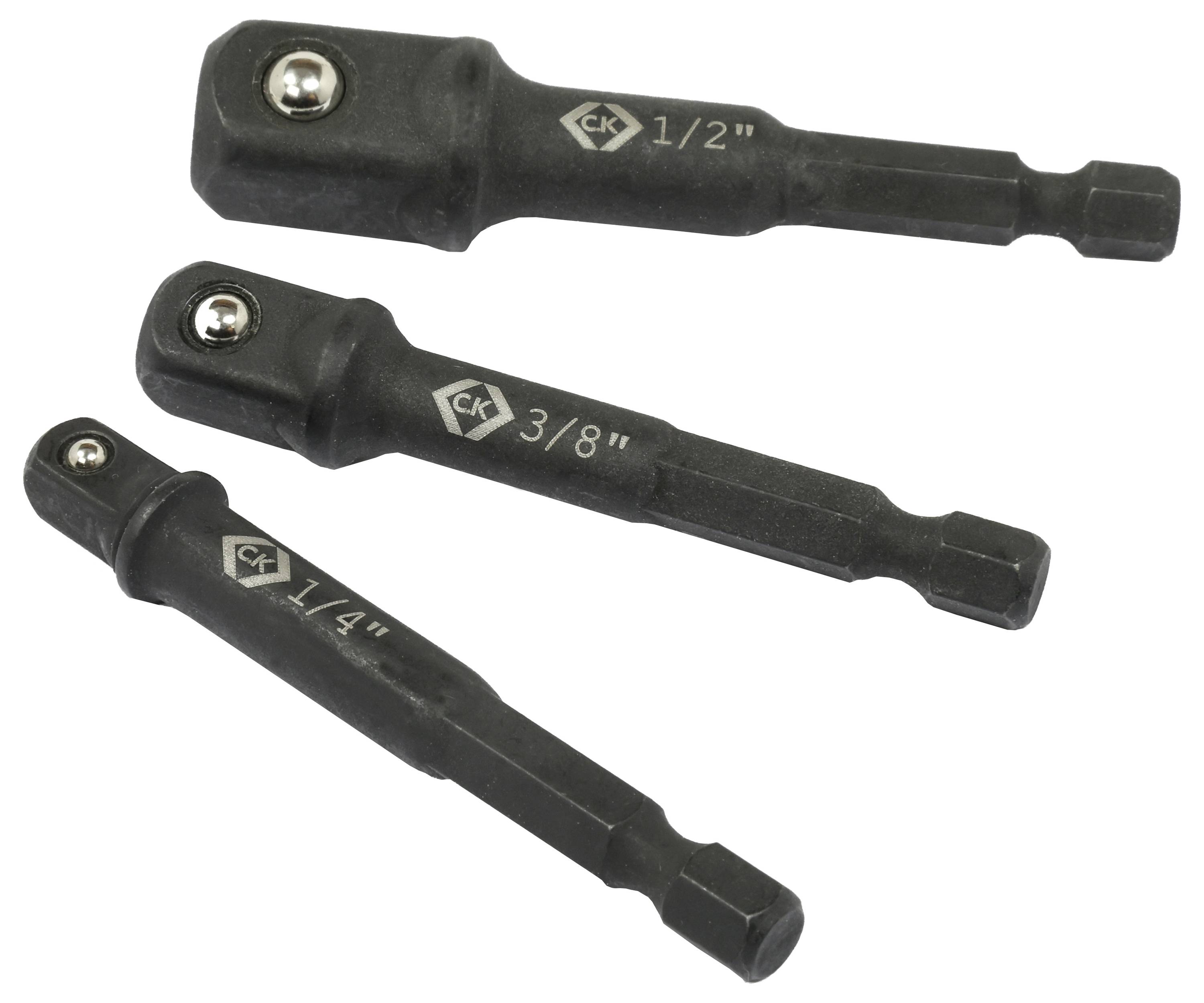 C.K Steckschlüssel-Adapter-Set 1/2", 3/8", 1/4" T4571