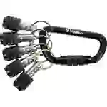 C.K T4575 5 x Vorteck 1/4" Bithalter mit Schnellverschluss am Karabiner C.K T4575 5 x Vorteck 1/4" Bithalter mit Schnellverschluss am Karabiner