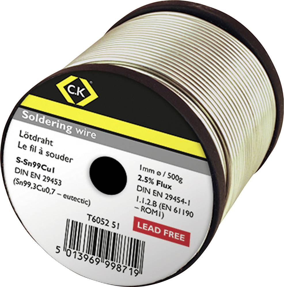 C.K Lötzinn, bleifrei 500g 1mm