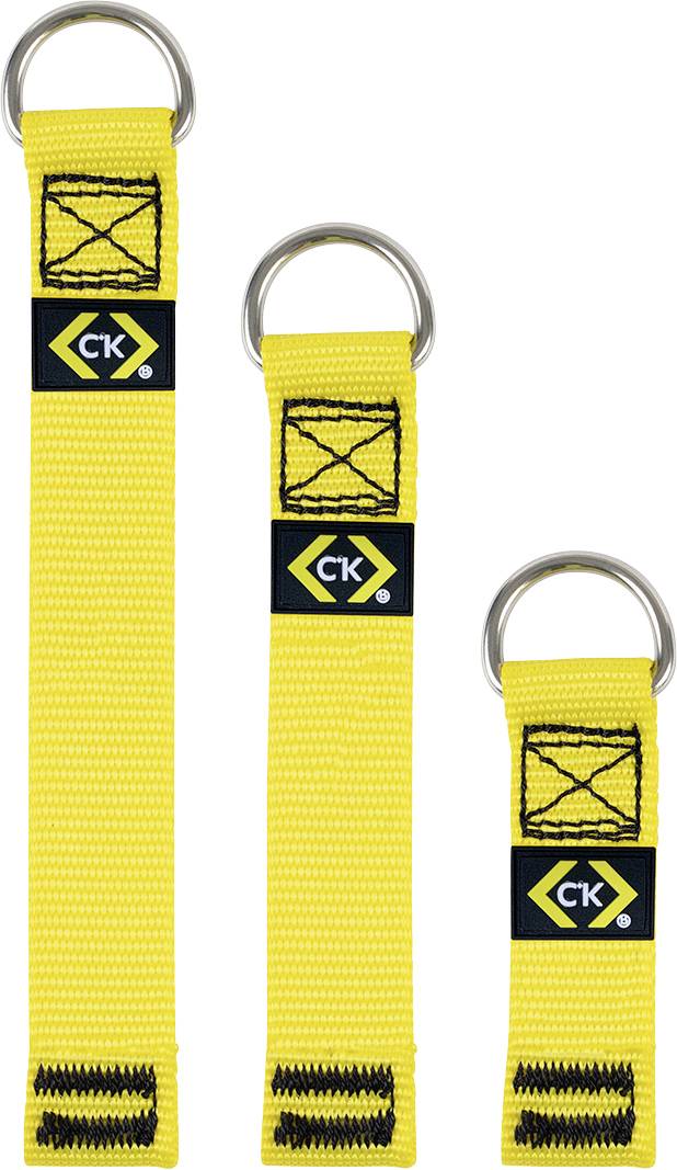 C.K T8004 D-Ring-Haltegurte, 100, 150 und 200 mm, 3er-Pack