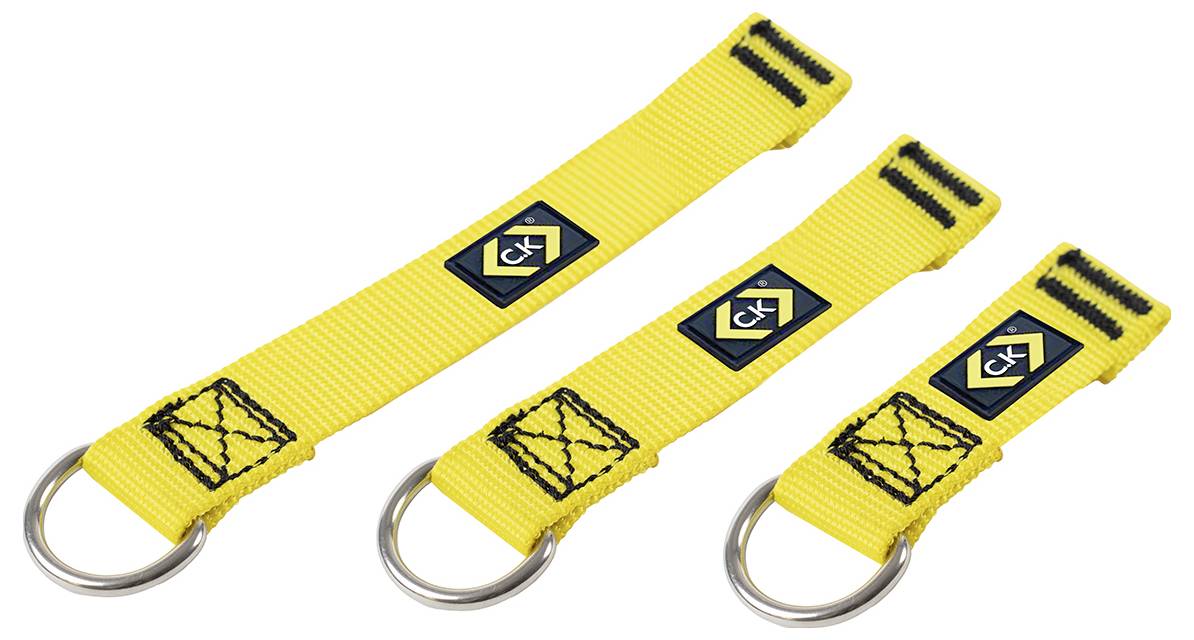 C.K T8004 D-Ring-Haltegurte, 100, 150 und 200 mm, 3er-Pack