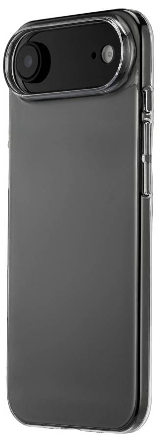 Seitenansicht eines modernen Smartphones mit Dual-Kamera und elegantem schwarzem Design.