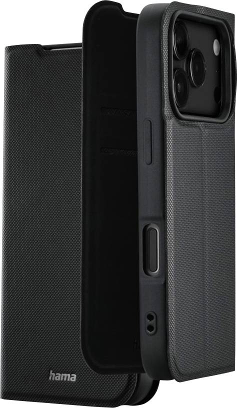 Schwarze Smartphone-Hülle mit strukturierter Oberfläche.