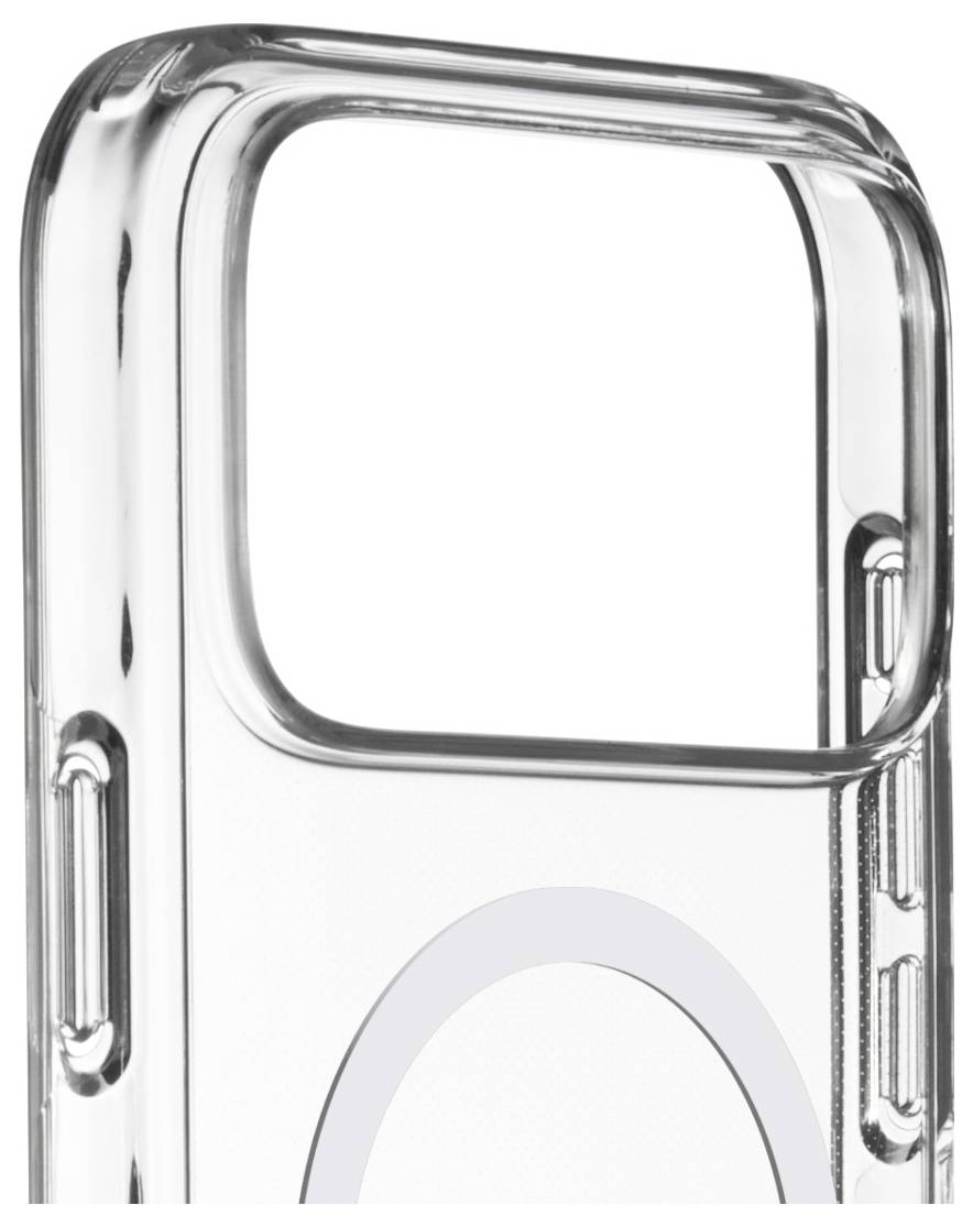 Eine transparente Handyhülle mit verstärkten Kanten, entwickelt zum Schutz des Kamerabereichs. Geeignet für moderne Smartphones mit hervorstehenden Objektiven.