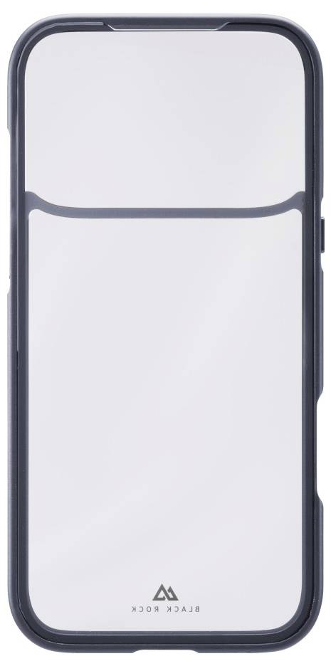 Ein Smartphone mit einem schlanken, minimalistischen Design mit einer reflektierenden Oberfläche, einem dünnen schwarzen Rahmen und der Markenbezeichnung 