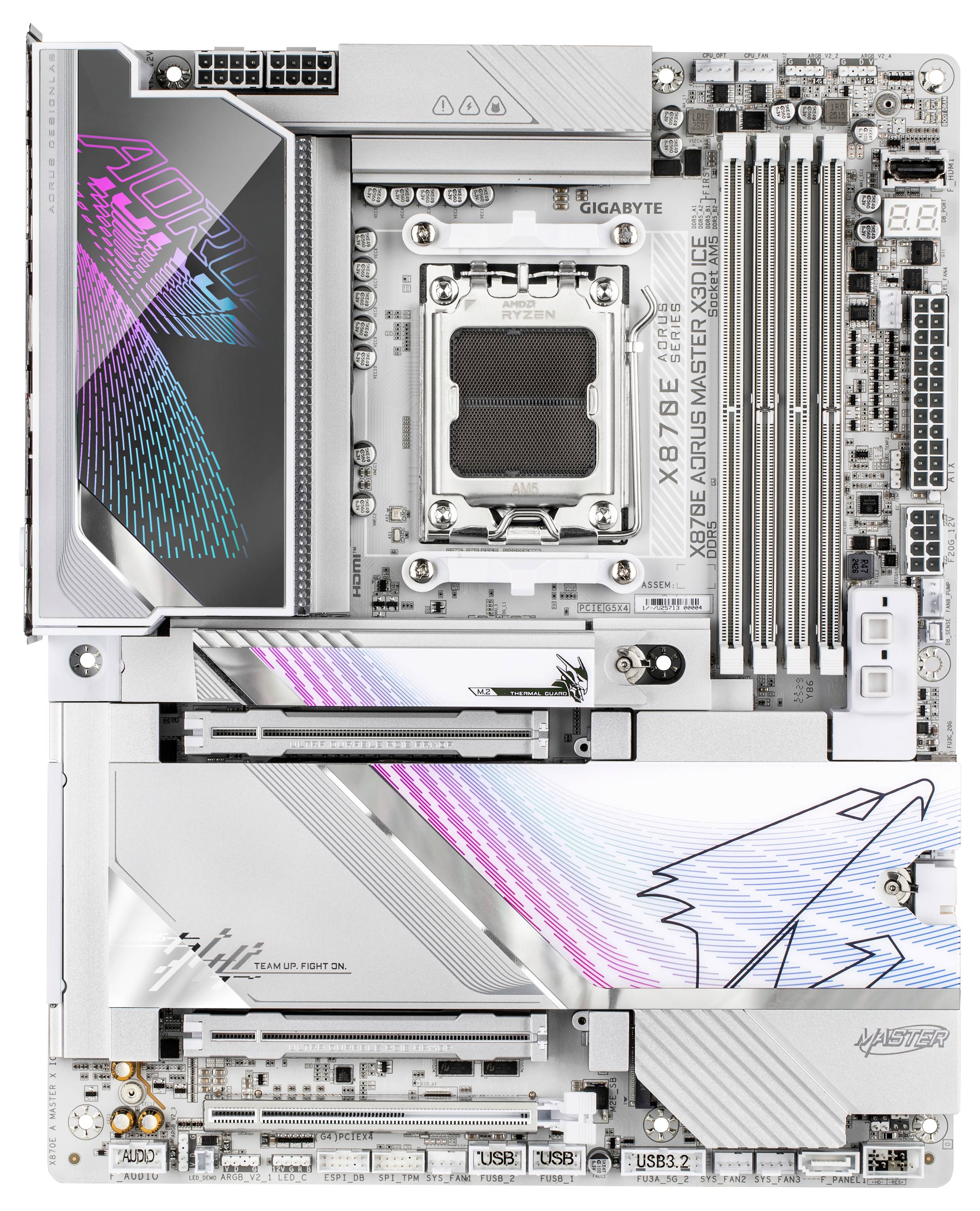 Gigabyte X870E AORUS MASTER X3D Mainboard Sockel (PC) AMD® AM5 Formfaktor (Details) ATX Mainboard-Chipsatz AMD® X870E