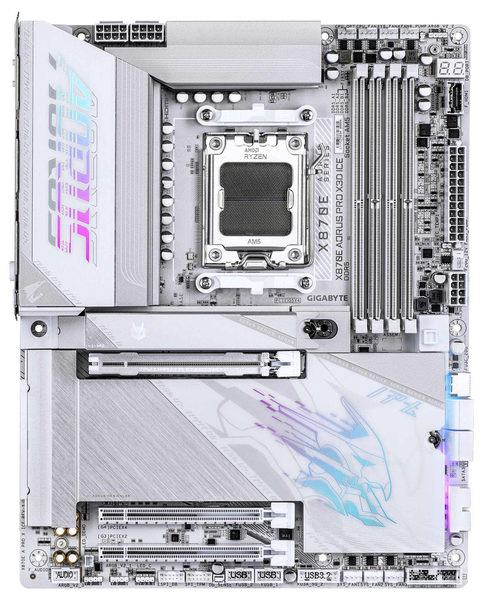 Gigabyte X870E AORUS PRO X3D Mainboard Sockel (PC) AMD® AM5 Formfaktor (Details) ATX Mainboard-Chipsatz AMD® X870E
