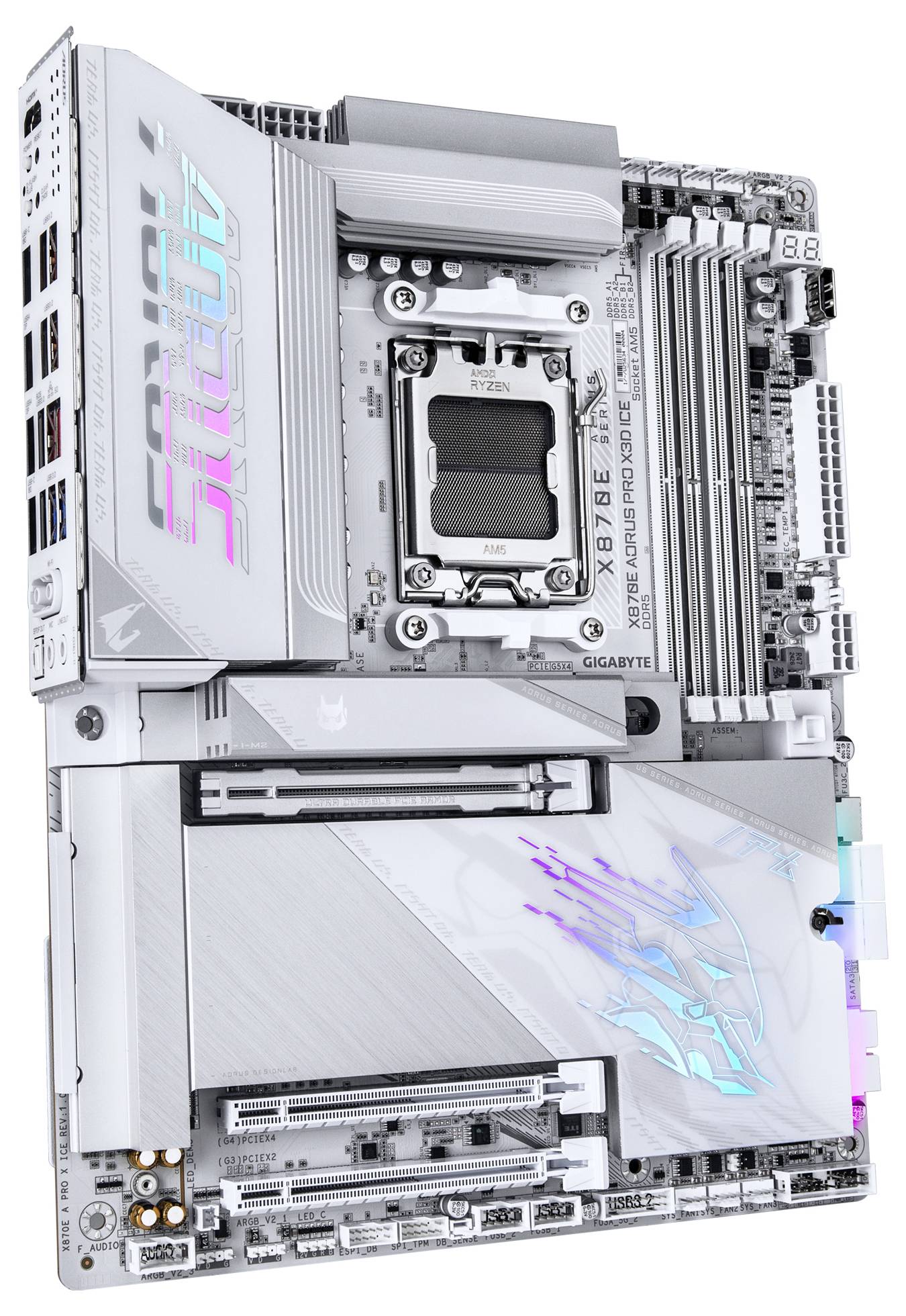 Gigabyte X870E AORUS PRO X3D Mainboard Sockel (PC) AMD® AM5 Formfaktor (Details) ATX Mainboard-Chipsatz AMD® X870E
