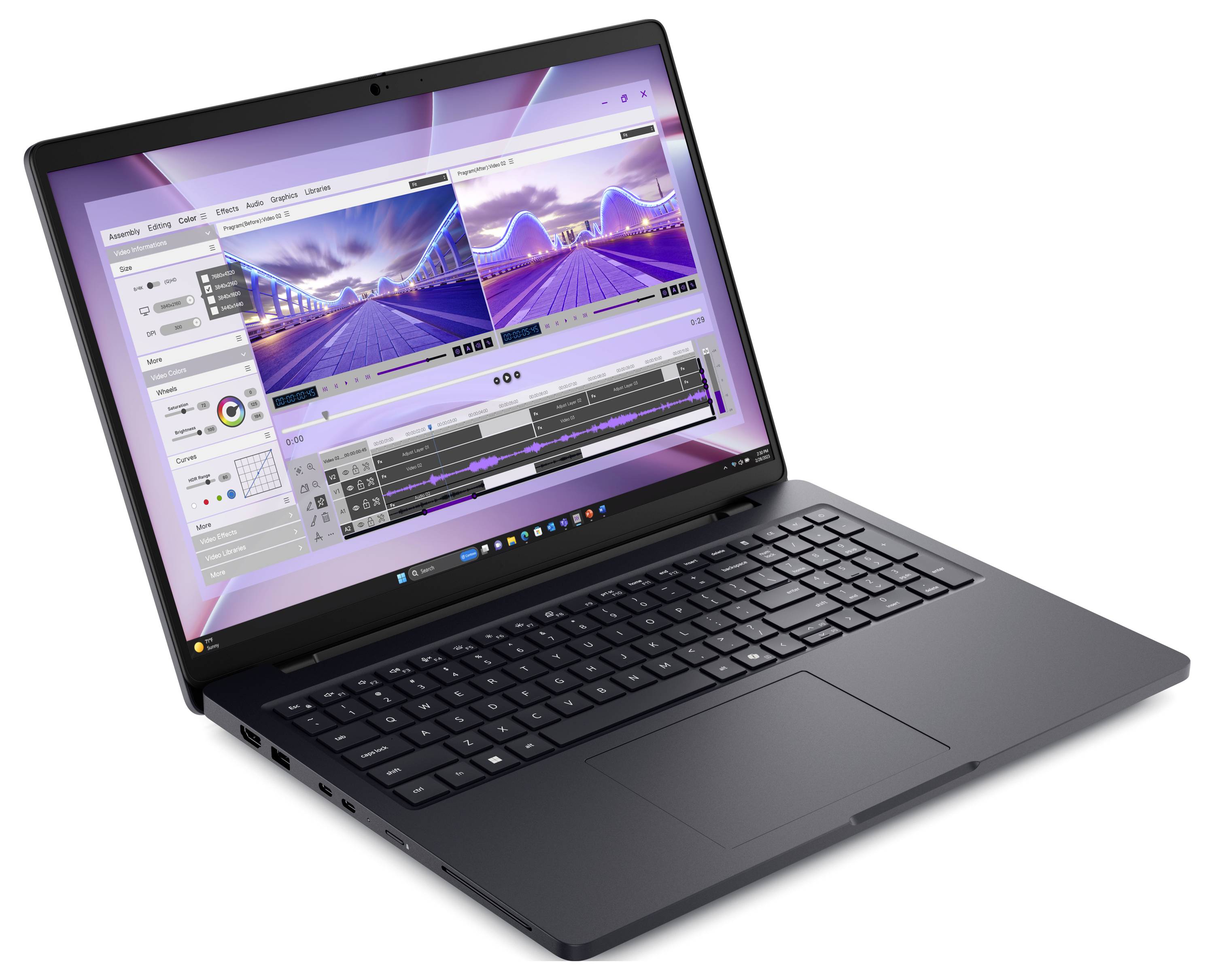 Dell Workstation Notebook Pro Max 16 40.6cm (16 Zoll) WUXGA Intel® Core™ Ultra 7 265H 16GB RAM 512GB SSD Deutsch, QWERTZ Intel