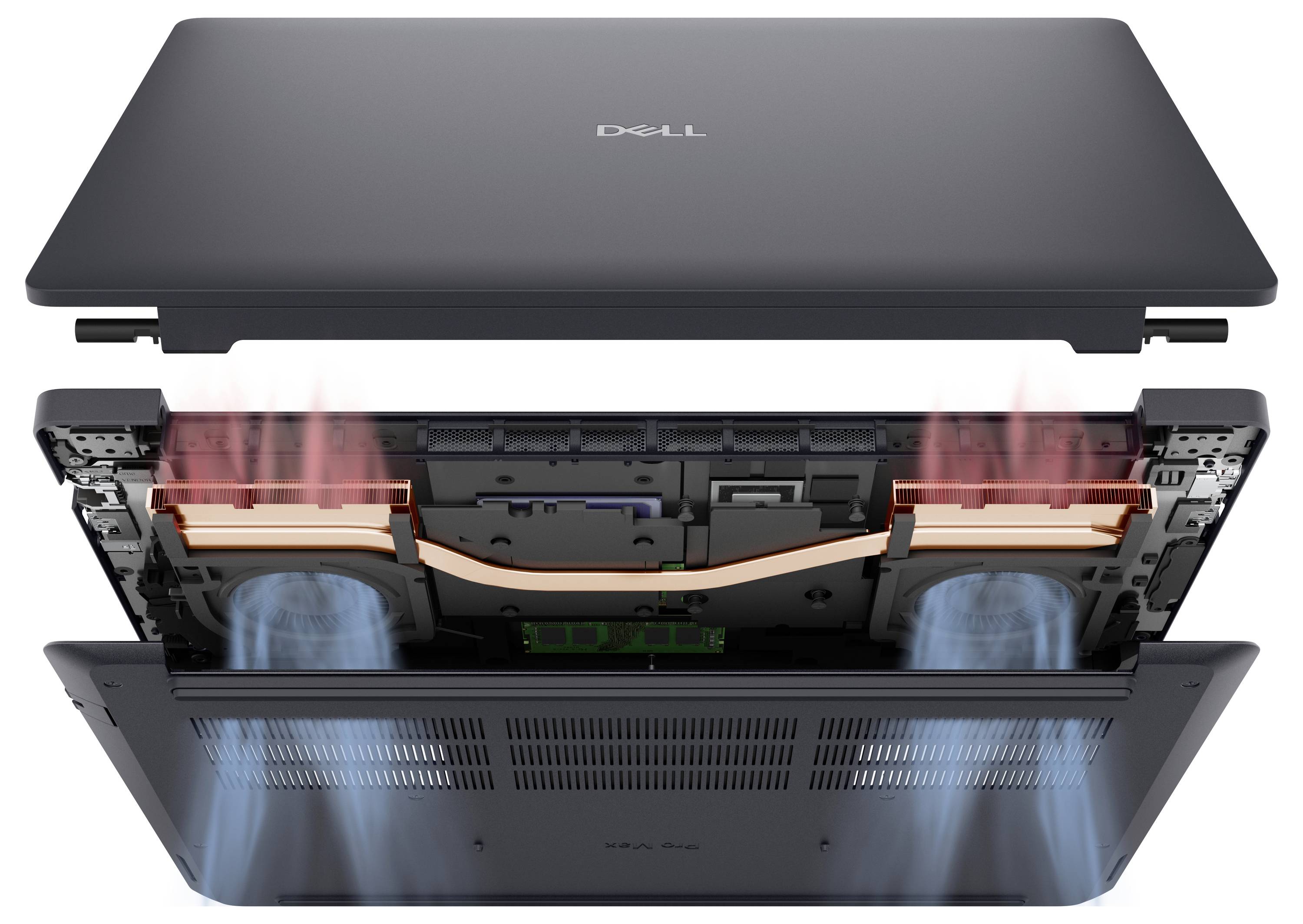 Dell Workstation Notebook Pro Max 16 40.6cm (16 Zoll) WUXGA Intel® Core™ Ultra 7 265H 64GB RAM 1TB SSD Deutsch, QWERTZ Intel