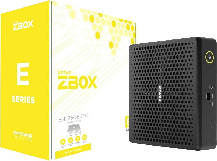 Zotac Mini PC ZBOX-EN275060TC-BE-W5B Intel® Core™ Ultra 7 255HX 5.2GHz 16GB RAM 1TB SSD GAMING GeForce RTX 5060 Ti 16GB GDDR
