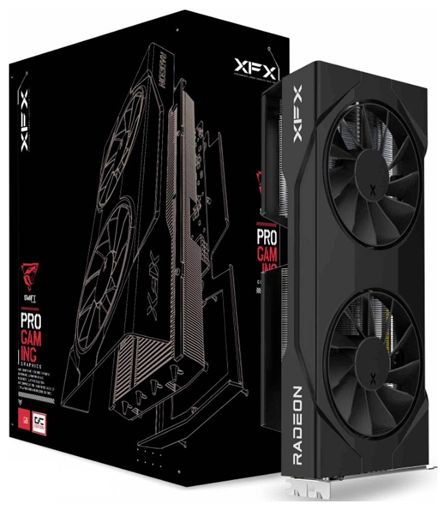 XFX Grafikkarte AMD Radeon RX 9060 XT Radeon RX 9060 XT 16GB GDDR6-RAM PCIe, HDMI®, DisplayPort