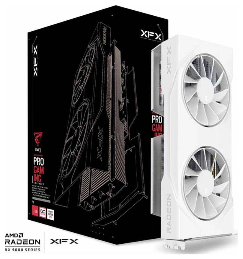 XFX Grafikkarte AMD Radeon RX 9060 XT Radeon RX 9060 XT 8GB GDDR6-RAM PCIe, HDMI®, DisplayPort