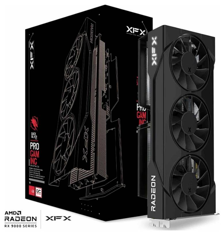 XFX Grafikkarte AMD Radeon RX 9060 XT Radeon RX 9060 XT 16GB GDDR6-RAM PCIe, HDMI®, DisplayPort
