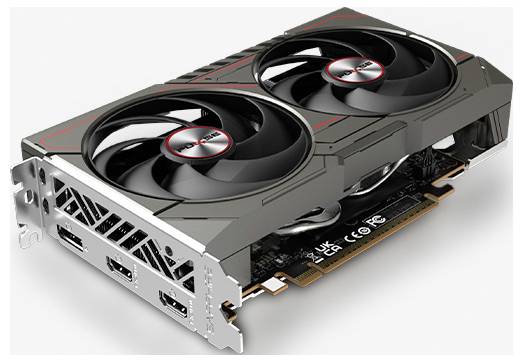 Sapphire Grafikkarte AMD Radeon RX 9060 XT 8GB GDDR6-RAM HDMI®, DisplayPort