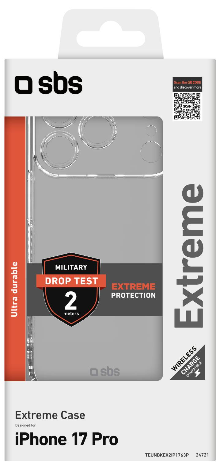 sbs mobile Cover Apple iPhone 17 Pro Transparent TEUNBKEX2IP1763P