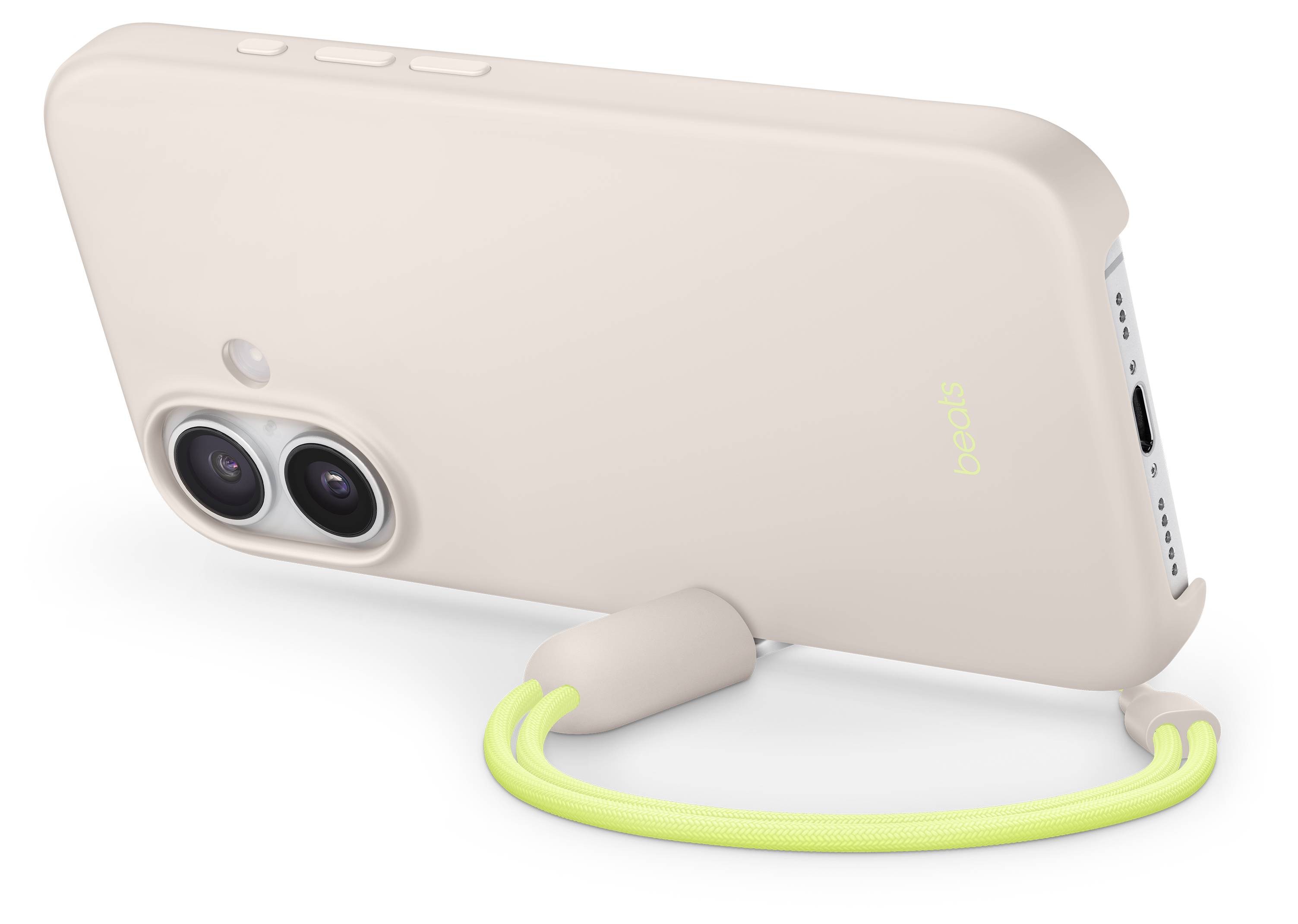 Beats Kickstand Case iPhone 17 Kalkstein MagSafe kompatibel, Mit Standfuß, Mit Handschlaufe MGTL4LL/A