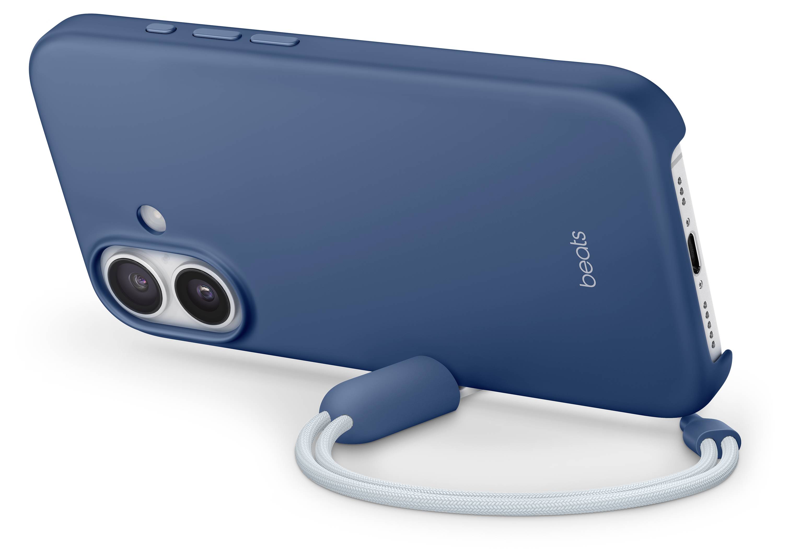 Beats Kickstand Case iPhone 17 Felsblau MagSafe kompatibel, Mit Standfuß, Mit Handschlaufe MGTM4LL/A