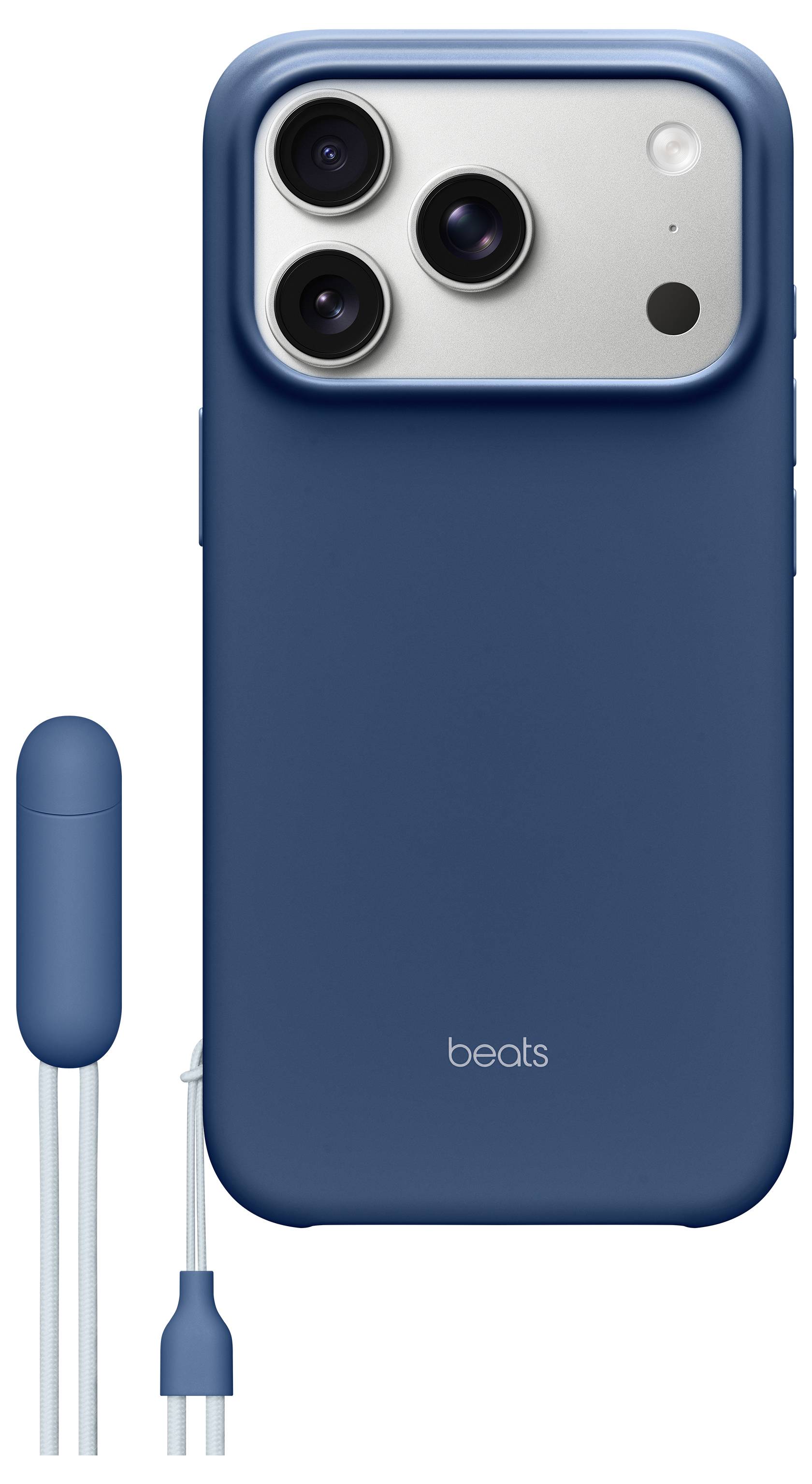 Beats Kickstand Case iPhone 17 Pro Felsblau MagSafe kompatibel, Mit Standfuß, Mit Handschlaufe MGTP4LL/A