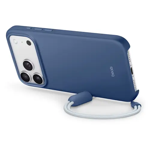 Beats Kickstand Case iPhone 17 Pro Max Felsblau MagSafe kompatibel, Mit Standfuß, Mit Handschlaufe MGTR4LL/A Beats Kickstand Case iPhone 17 Pro Max Felsblau MagSafe kompatibel, Mit Standfuß, Mit Handschlaufe MGTR4LL/A