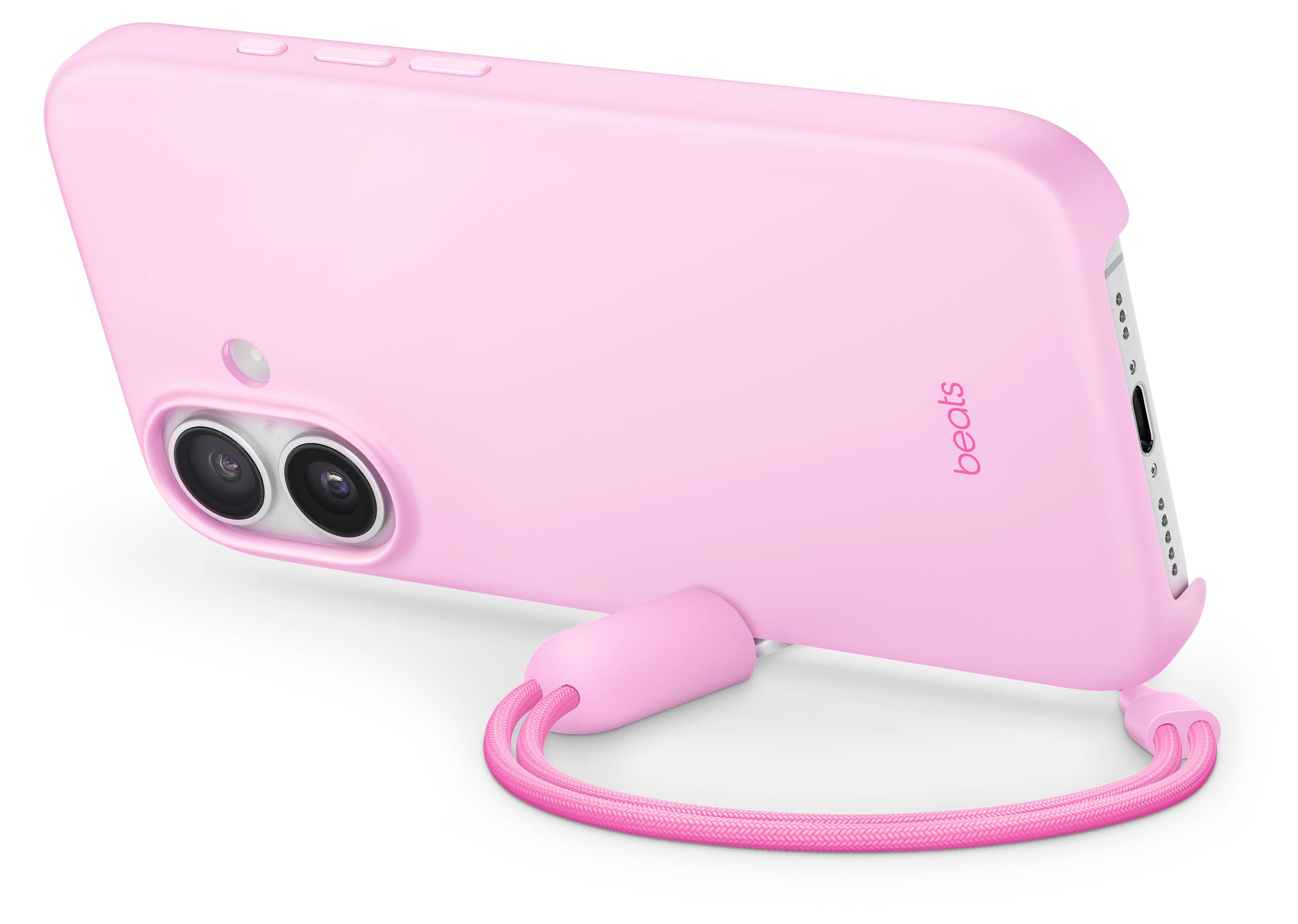 Beats Kickstand Case iPhone 17 Kieselrosa MagSafe kompatibel, Mit Standfuß, Mit Handschlaufe MGY64LL/A