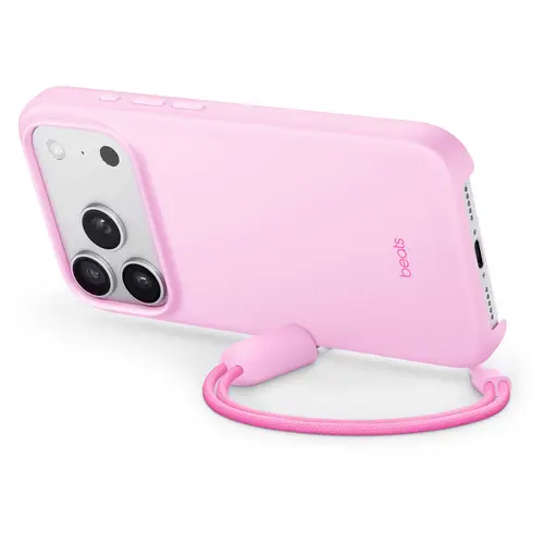 Beats Kickstand Case iPhone 17 Pro Kieselrosa MagSafe kompatibel, Mit Standfuß, Mit Handschlaufe MGY84LL/A Beats Kickstand Case iPhone 17 Pro Kieselrosa MagSafe kompatibel, Mit Standfuß, Mit Handschlaufe MGY84LL/A