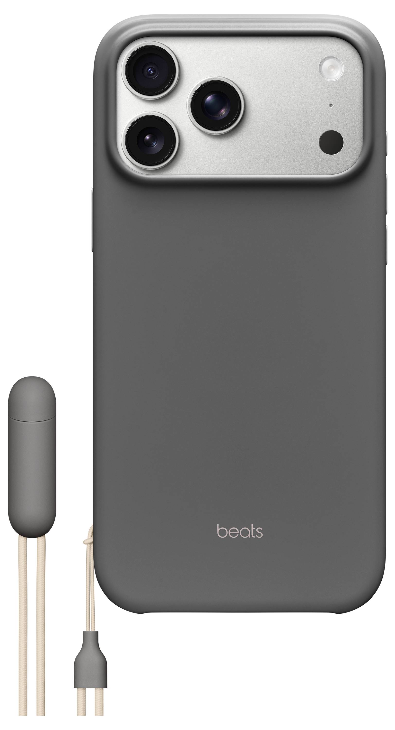 Beats Kickstand Case iPhone 17 Pro Max Granitgrau MagSafe kompatibel, Mit Standfuß, Mit Handschlaufe MGY94LL/A