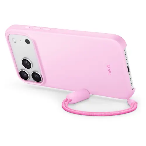 Beats Kickstand Case iPhone 17 Pro Max Kieselrosa MagSafe kompatibel, Mit Standfuß, Mit Handschlaufe MGYA4LL/A Beats Kickstand Case iPhone 17 Pro Max Kieselrosa MagSafe kompatibel, Mit Standfuß, Mit Handschlaufe MGYA4LL/A