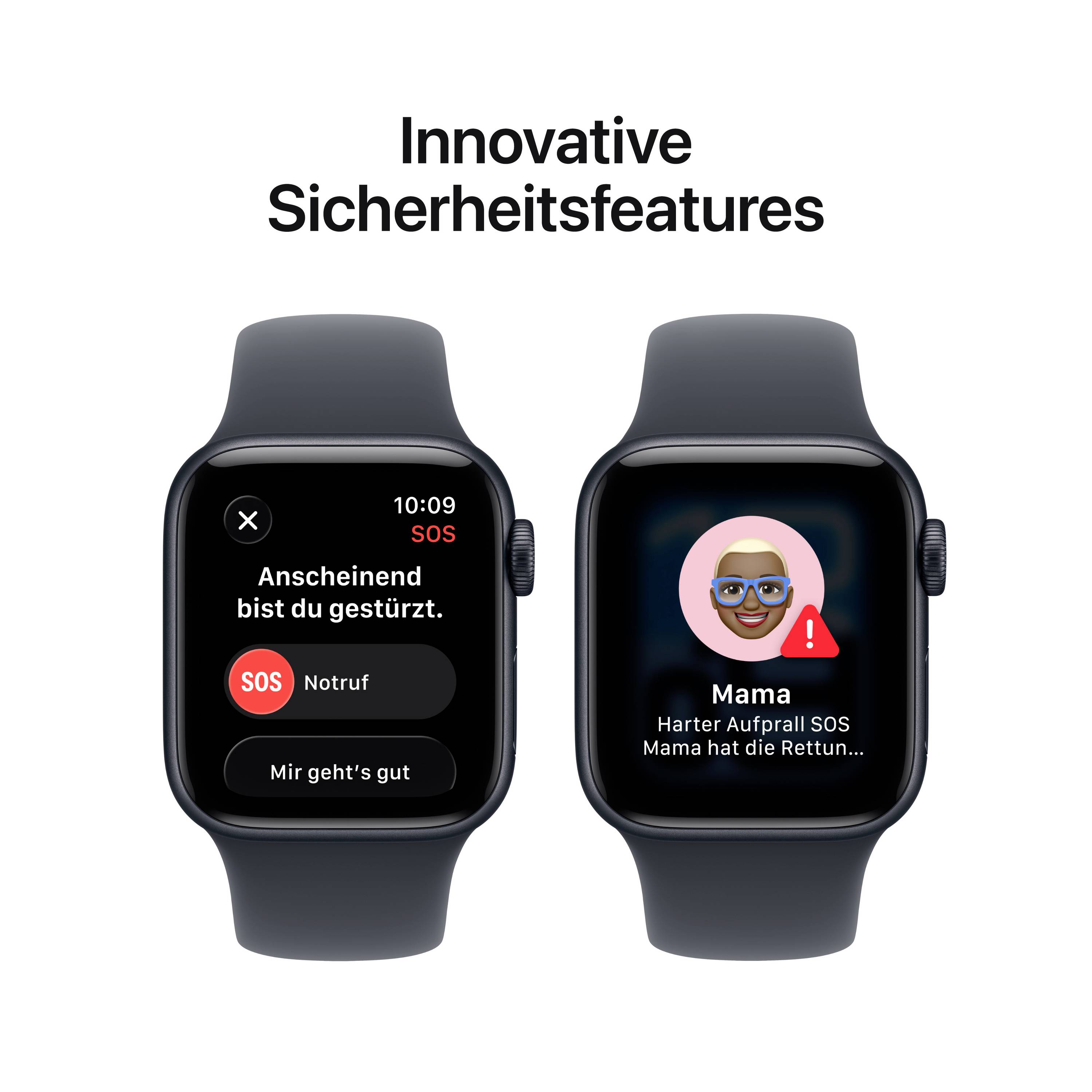 Apple Watch SE 3 GPS 40mm Aluminiumgehäuse Sport Band Mitternacht S/M