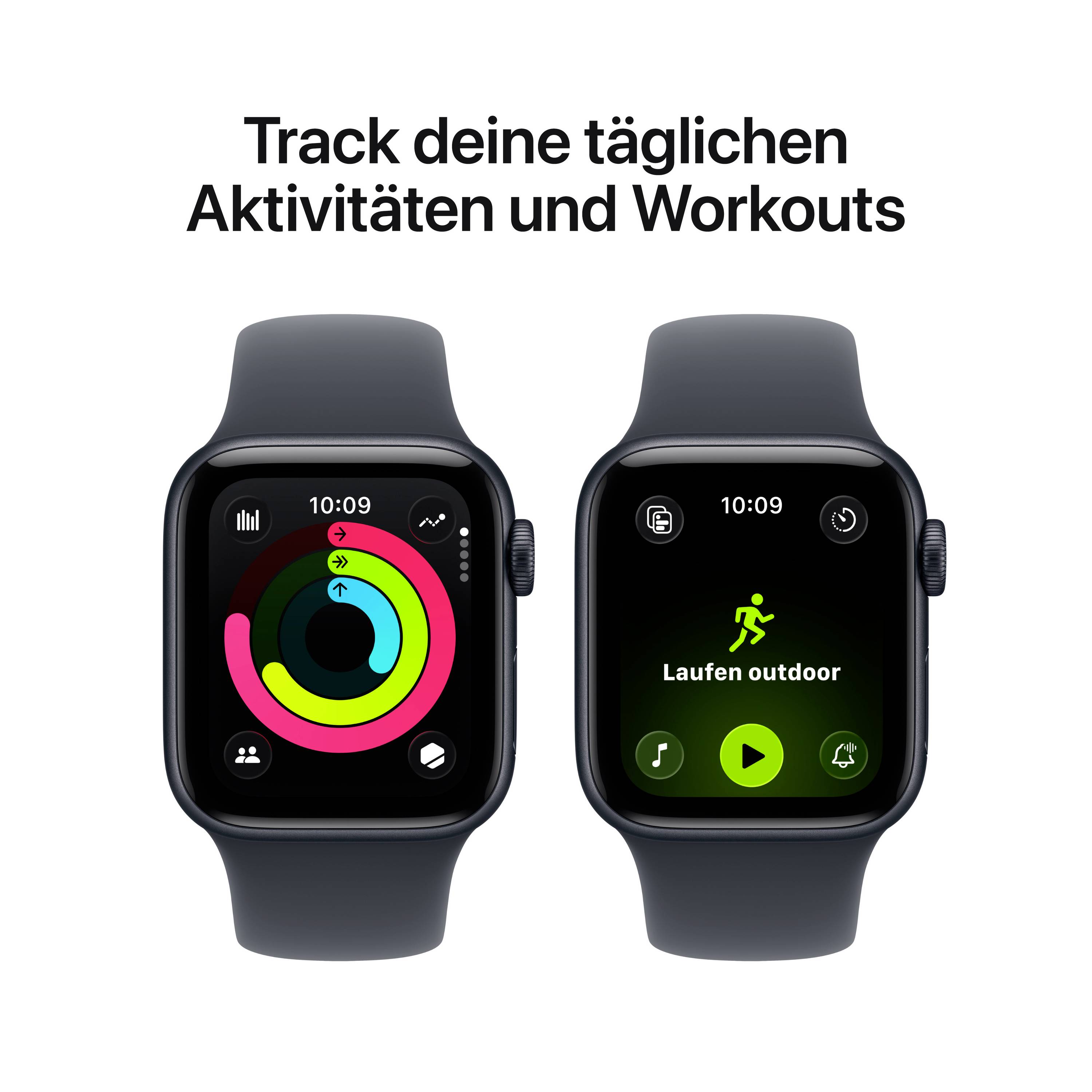Apple Watch SE 3 GPS 44 mm Aluminiumgehäuse Sport Band Mitternacht S/M