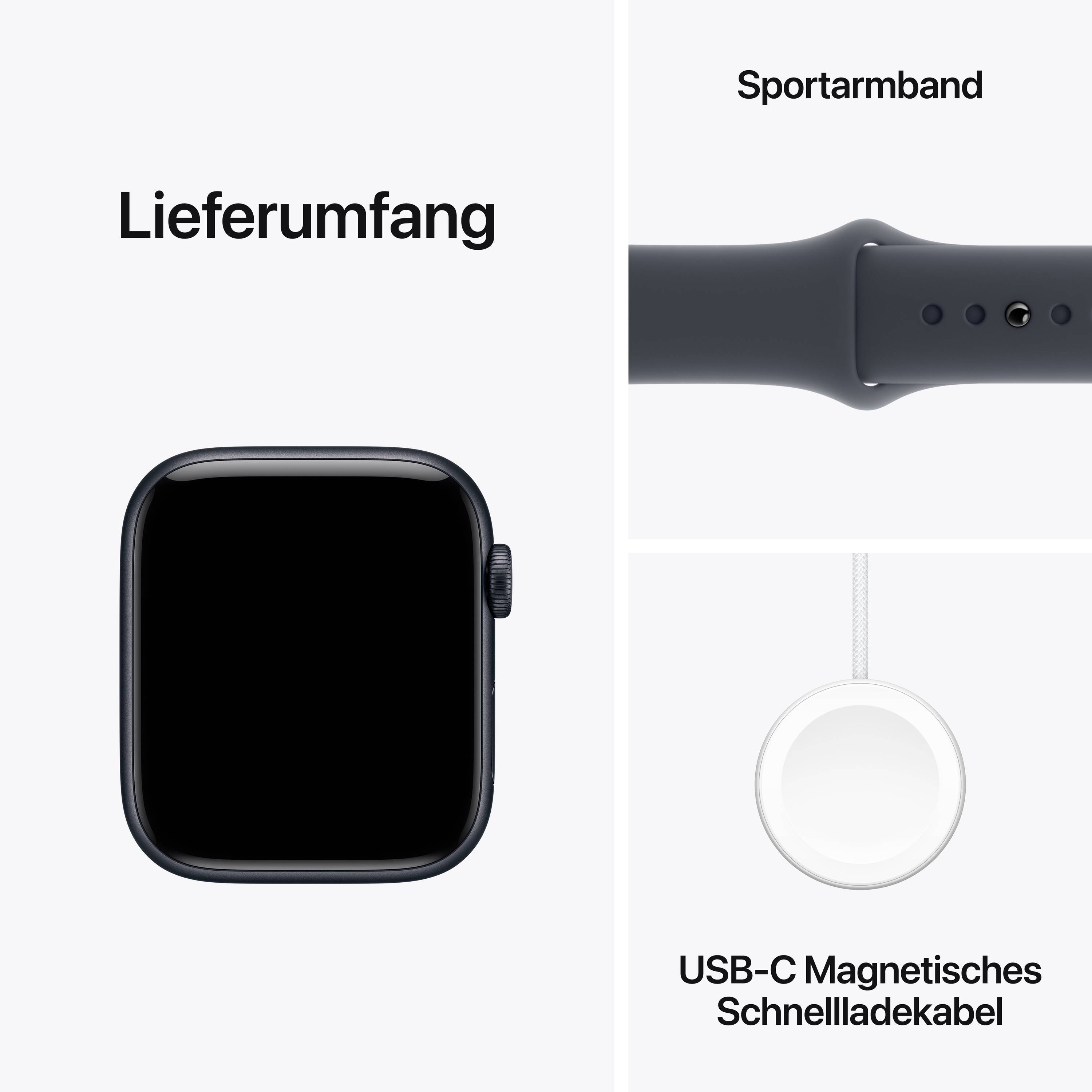 Apple Watch SE 3 GPS + Cellular 44 mm Aluminiumgehäuse Sport Band Midnight M/L