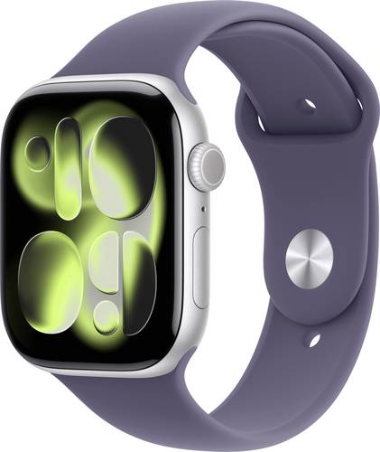 Apple Watch Series 11 GPS 46 mm Aluminiumgehäuse Sport Band Nebelviolett S/M