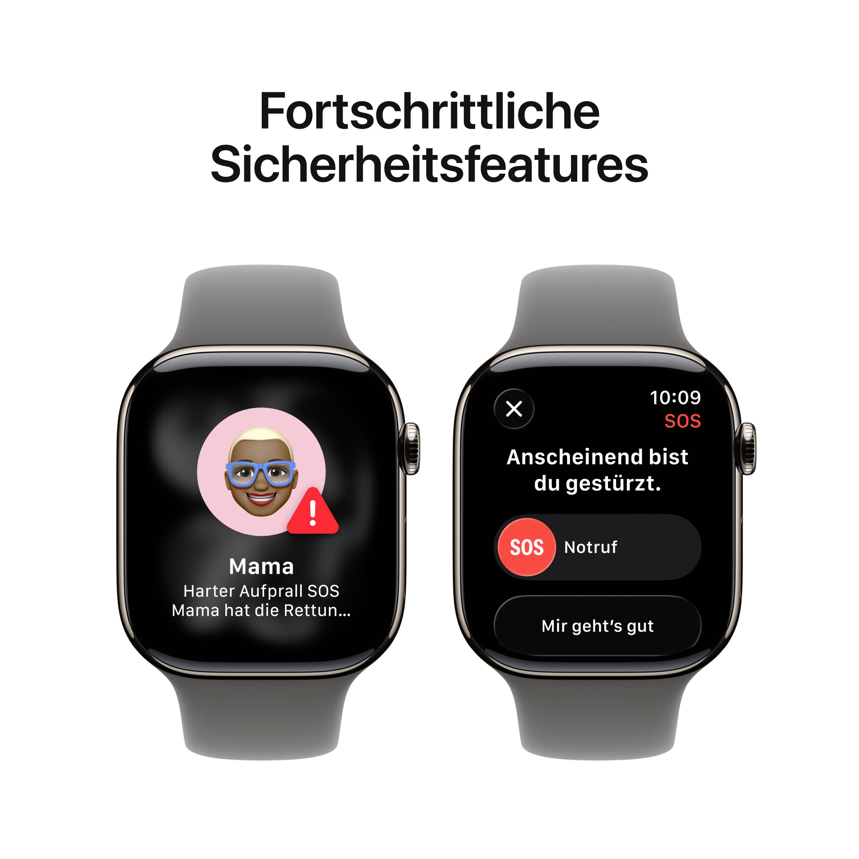 Apple Watch Series 11 GPS + Cellular 42mm Titangehäuse Sport Band Steingrau S/M