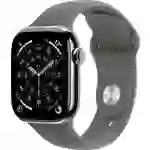 Apple Watch Series 11 GPS + Cellular 42mm Titangehäuse Sport Band Steingrau M/L Apple Watch Series 11 GPS + Cellular 42mm Titangehäuse Sport Band Steingrau M/L
