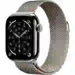 Apple Watch Series 11 GPS + Cellular 42mm Titangehäuse Milanese Loop Natur M/L Apple Watch Series 11 GPS + Cellular 42mm Titangehäuse Milanese Loop Natur M/L