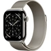 Apple Watch Series 11 GPS + Cellular 42mm Titangehäuse Milanese Loop Natur M/L Apple Watch Series 11 GPS + Cellular 42mm Titangehäuse Milanese Loop Natur M/L