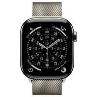 Apple Watch Series 11 GPS + Cellular 42mm Titangehäuse Milanese Loop Natur M/L Apple Watch Series 11 GPS + Cellular 42mm Titangehäuse Milanese Loop Natur M/L