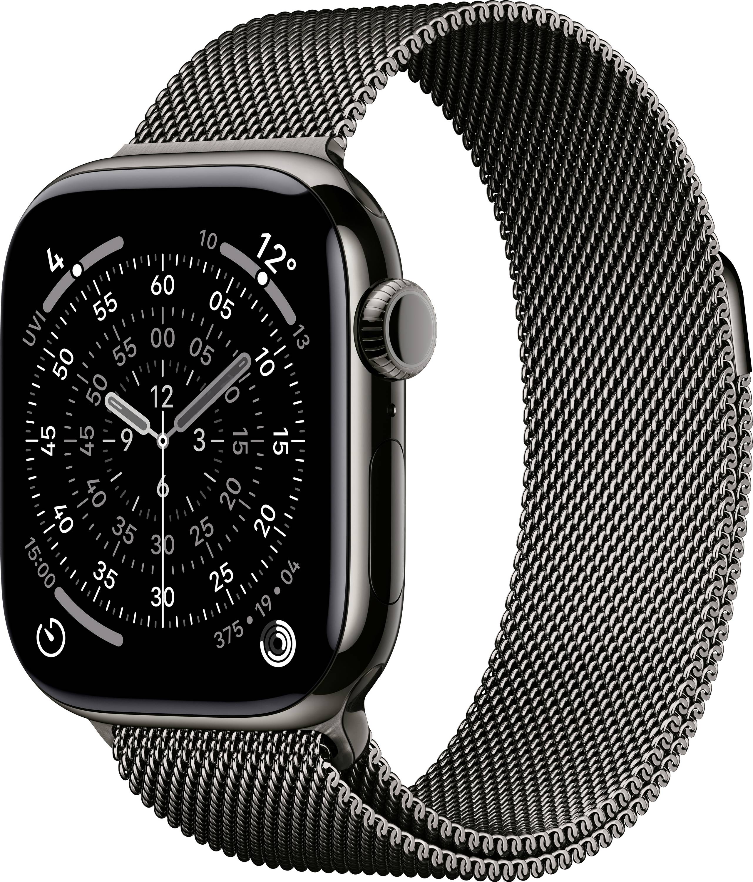 Apple Watch Series 11 GPS + Cellular 42mm Titangehäuse Milanese Loop Natur M/L