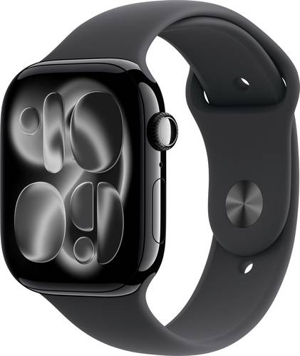 Apple Watch Series 11 GPS + Cellular 46 mm Aluminiumgehäuse Sport Band Schwarz S/M