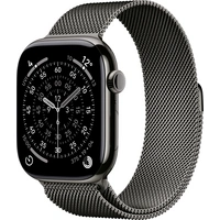 Apple Watch Series 11 GPS + Cellular 46mm Titangehäuse Milanese Loop Schiefer S/M Apple Watch Series 11 GPS + Cellular 46mm Titangehäuse Milanese Loop Schiefer S/M