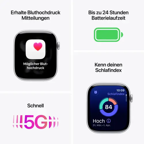 Apple Watch Series 11 GPS + Cellular 46mm Titangehäuse Milanese Loop Schiefer M/L Apple Watch Series 11 GPS + Cellular 46mm Titangehäuse Milanese Loop Schiefer M/L