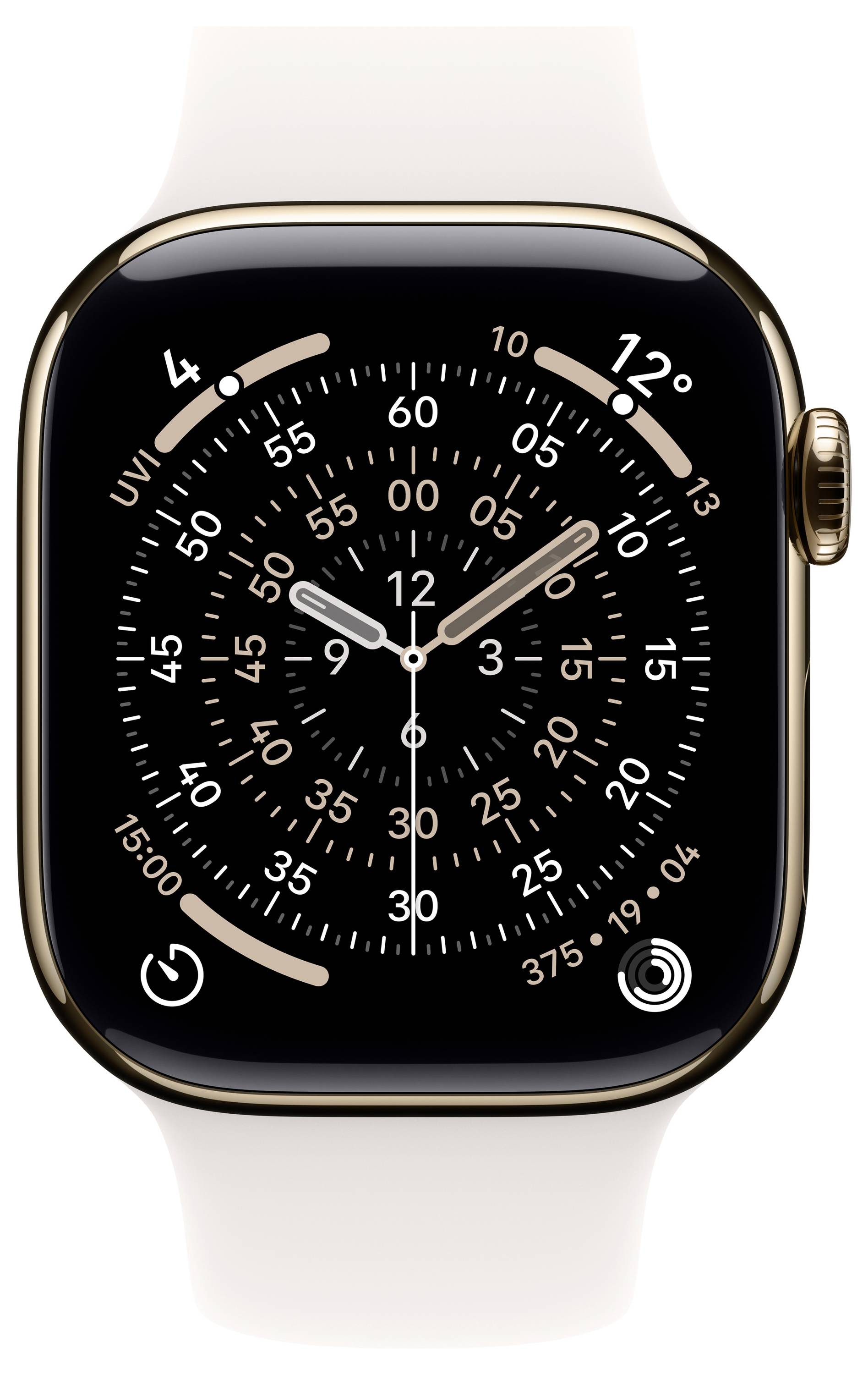 Apple Watch Series 11 GPS + Cellular 46 mm Titangehäuse Sport Band Blassrosa S/M