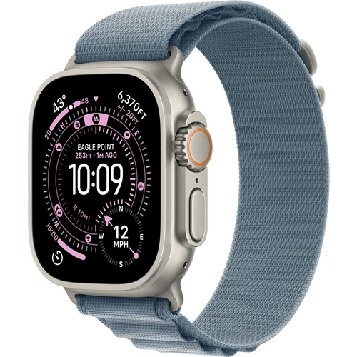 Apple Watch Ultra 3 GPS + Cellular 49mm Titangehäuse Alpine Loop Hellblau L Apple Watch Ultra 3 GPS + Cellular 49mm Titangehäuse Alpine Loop Hellblau L