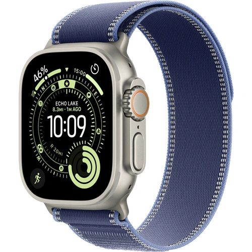 Apple Watch Ultra 3 GPS + Cellular 49mm Titangehäuse Trail Loop Blau/Hellblau M/L Apple Watch Ultra 3 GPS + Cellular 49mm Titangehäuse Trail Loop Blau/Hellblau M/L