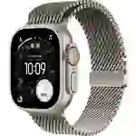 Apple Watch Ultra 3 GPS + Cellular 49mm Titangehäuse Milanese Loop Natur S Apple Watch Ultra 3 GPS + Cellular 49mm Titangehäuse Milanese Loop Natur S